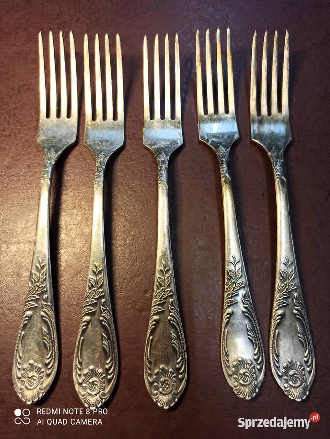 posrebrzane sztućce CCCP 21 Gniezno