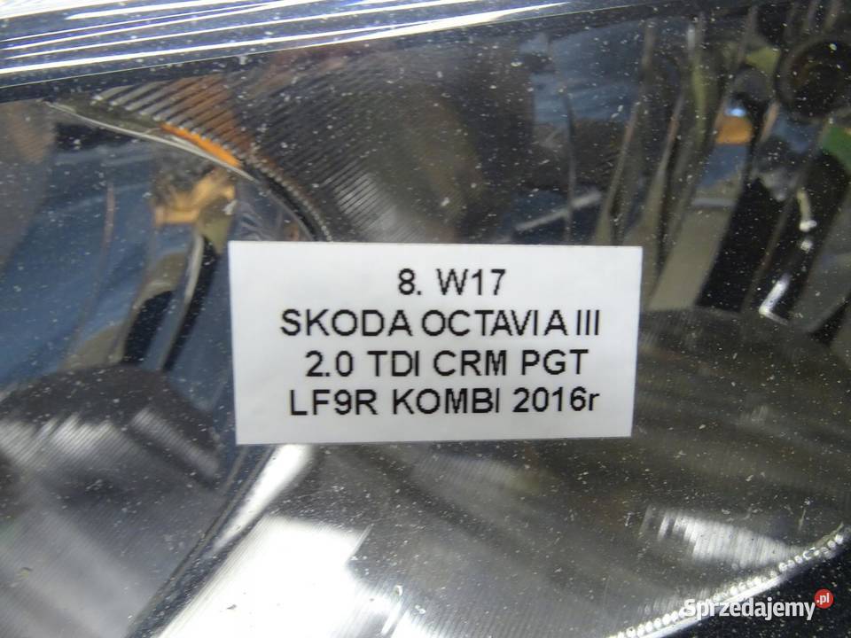 LAMPA REFLEKTOR LEWA LEWY PRZÓD PRZEDNIA SKODA