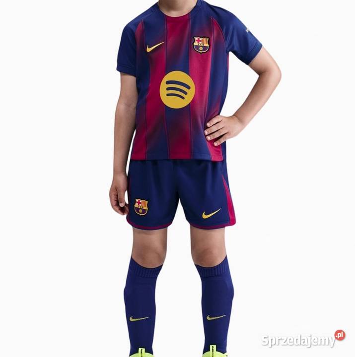 Stroje piłkarskie FC Barcelony dzieci 611 łódzkie Tomaszów Mazowiecki