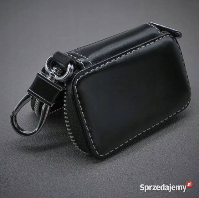 SKODA BRELOK ETUI NA KLUCZYKI SKÓRA CHROM Gadgety motoryzacyjne