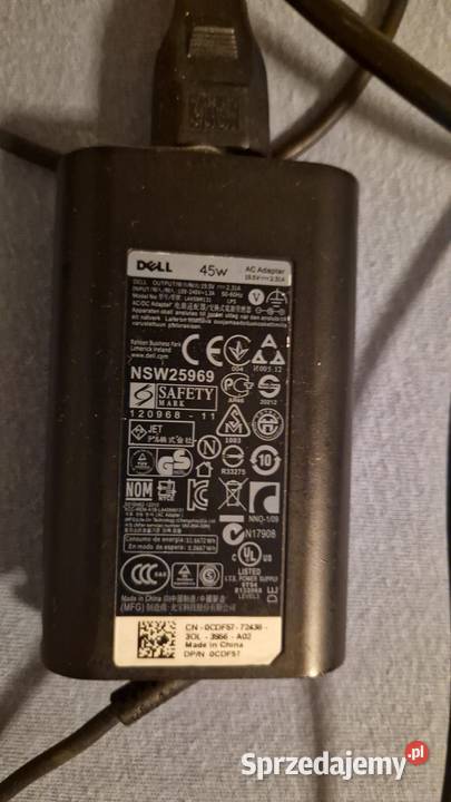 Zasilacz Dell 45 W oryginalny 195V 231 A Słupca