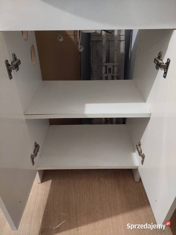 Szafka łazienkowa z umywalką biała wielkopolskie