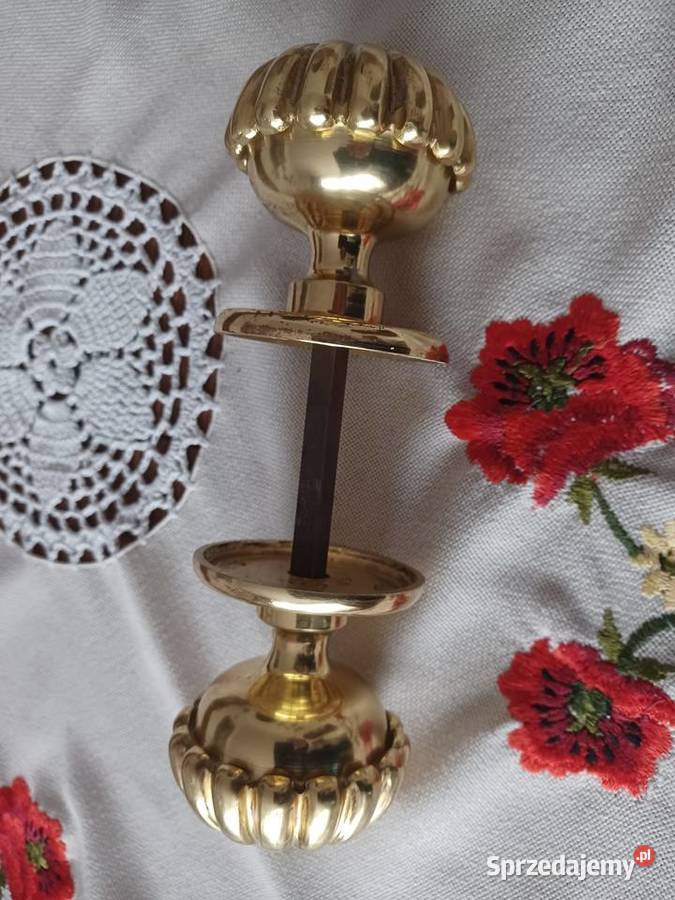 Mosiężny komplet gałek do drzwi Kolekcja