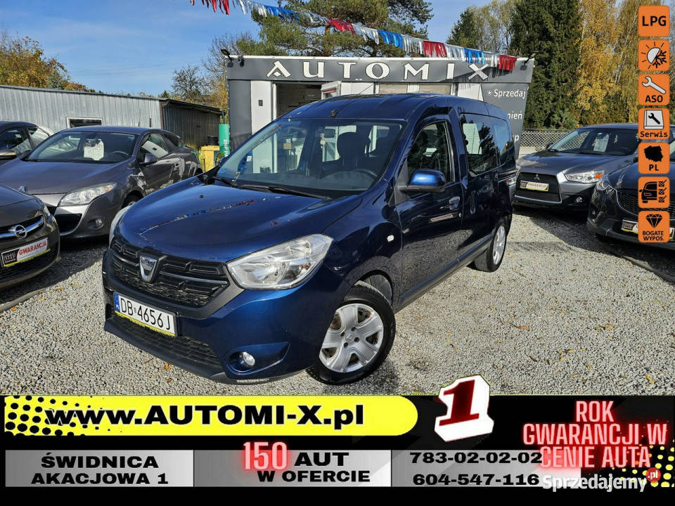 Dacia Dokker 16102 LPGSalon KlimaHak 5 os autoalarm dolnośląskie Świdnica sprzedam