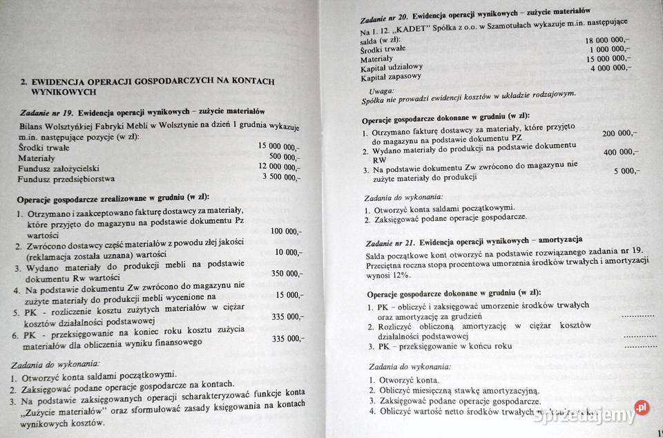 Zbiór zadań z zasad rachunkowości Henryk Fabiś