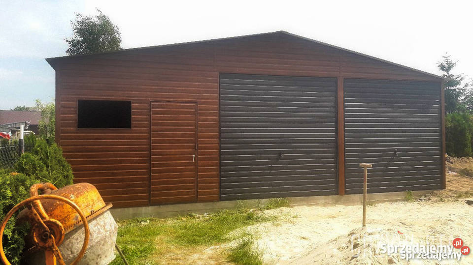 GARAŻ BLASZANY Wiata Hala Drewnopodobny Magazyn
