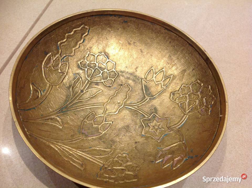 Mała Złota Patera Mosiądz inny kolor Nowa Sól