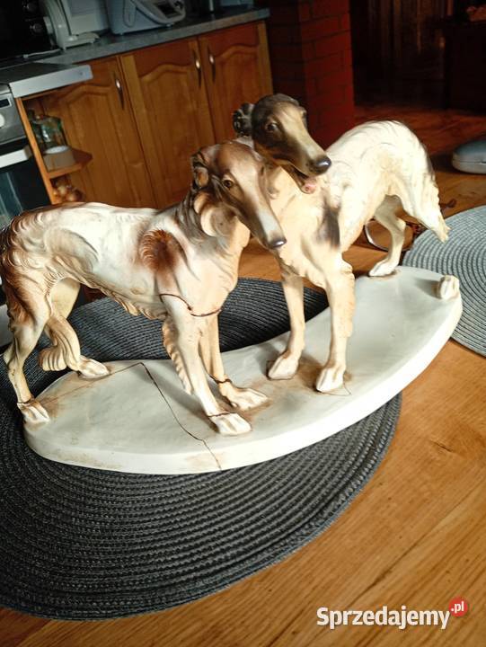 Figurka psy harty antyki Antyki Rzeszów