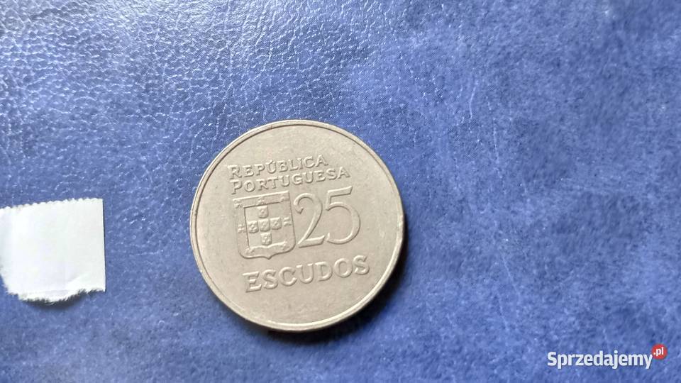 Stare monety 25 eskudo 1980 Portugalia Lesko