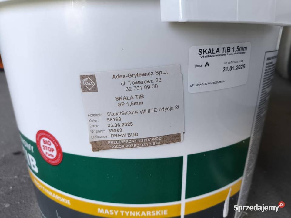 Tynk silikonowo silikatowy Skała Bojszowy