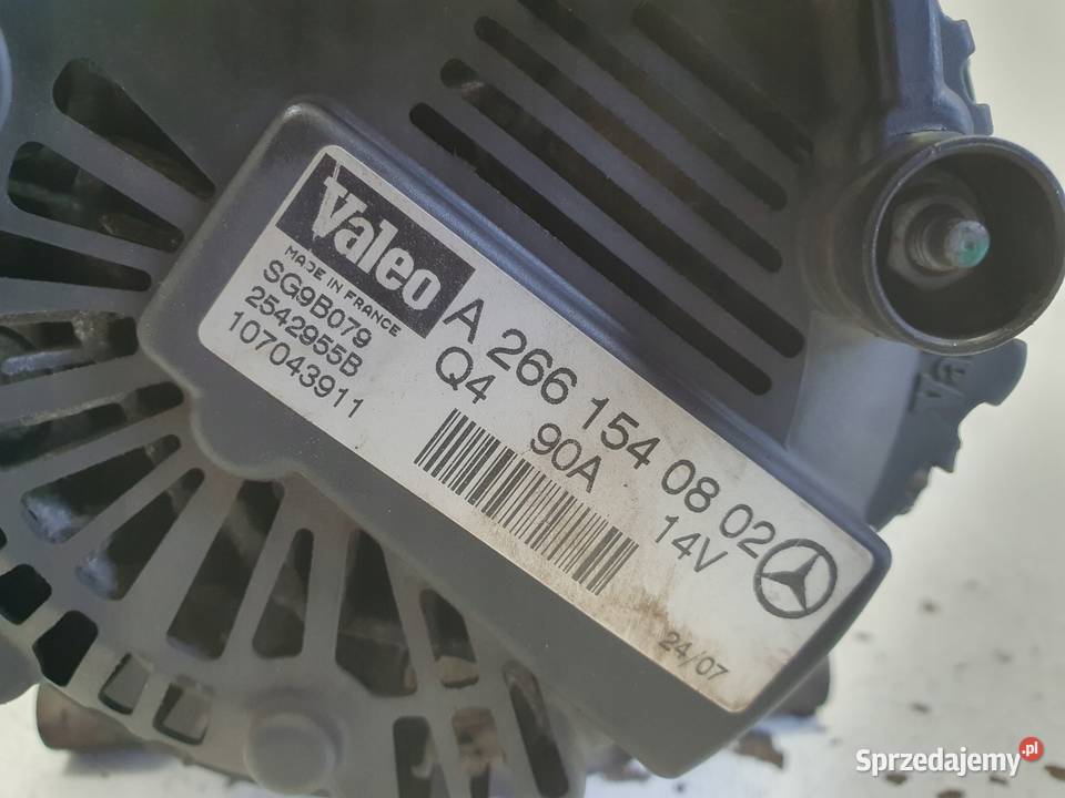 Mercedes W169 15 8V ALTERNATOR 90A A2661540802 Janów sprzedam