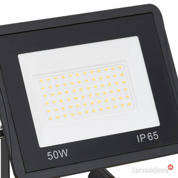 Reflektor LED z uchwytem 2x50 W ciepłe białe