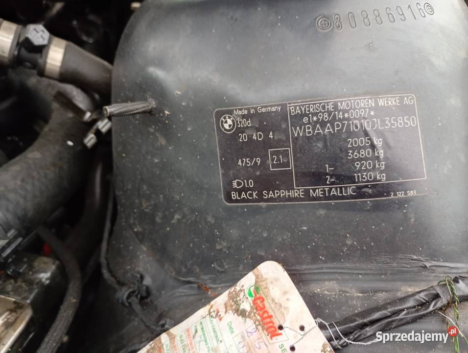 E46 części m47d20 Black shhapir metalic osobowe Pabianice