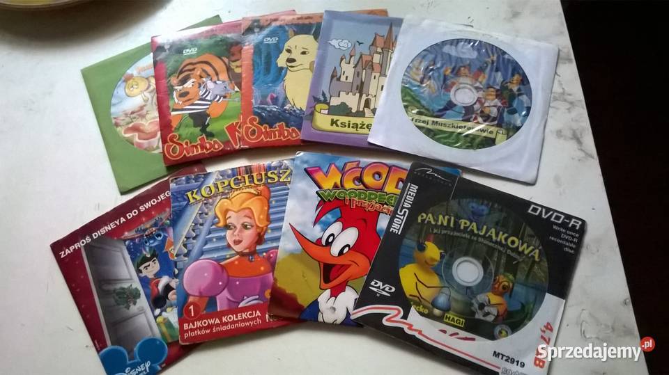 DVD filmy bajki dzieci wg załączonego opisu Gliwice sprzedam