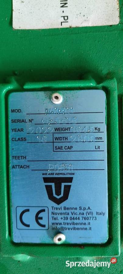 Zbierający Grzebień WP16 Trevi Benne Prace leśne zachodniopomorskie sprzedam