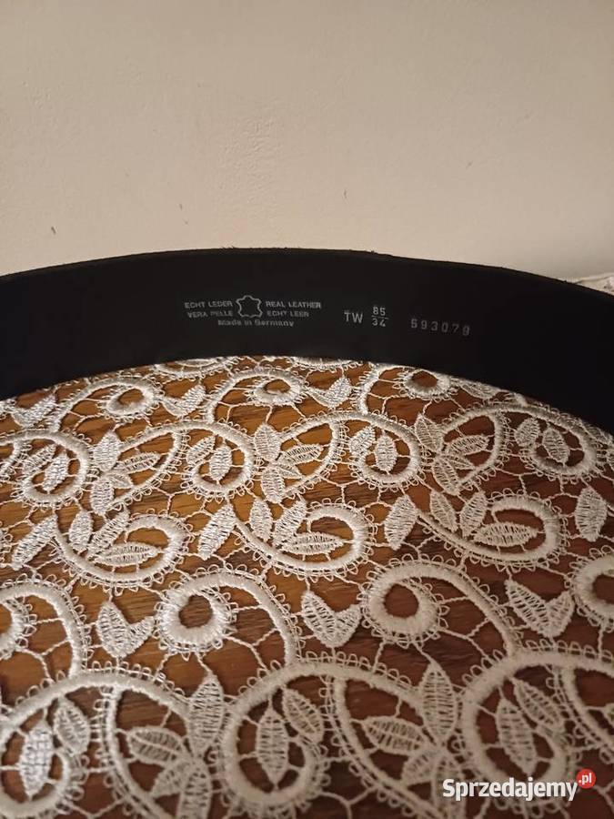 Pasek skórzany z klamrą Western Paski Gdynia