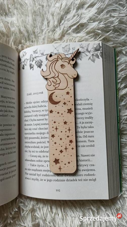 Drewniana Grawerowana Dwustronnie Zakładka do małopolskie Kraków