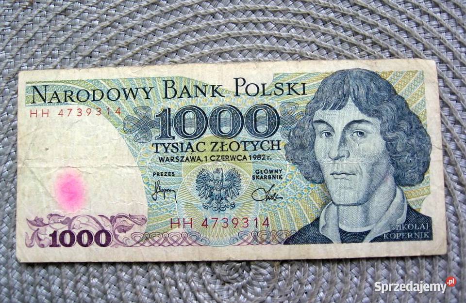 Polska 1000 1982r Seria HH Kopernik Kalisz
