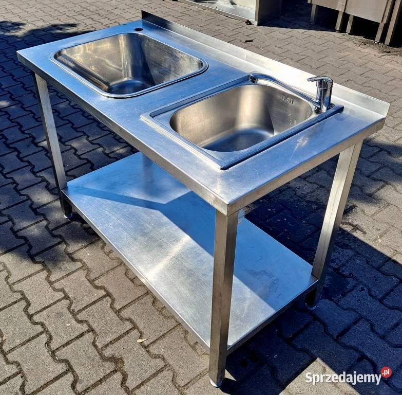 ZLEW GASTRO 2 KOMOROWY Z PÓŁKĄ 1206085 M801N Nowe Skalmierzyce
