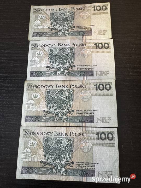 Banknoty obiegowe100zl seria YIYJ zastępcza Kolekcje świętokrzyskie Ostrowiec Świętokrzyski