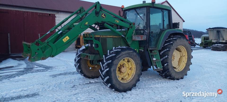 Sprzedam john deere 6800 z turem 1996 clima Ładowacz czołowy John Deere mazowieckie Zbuczyn