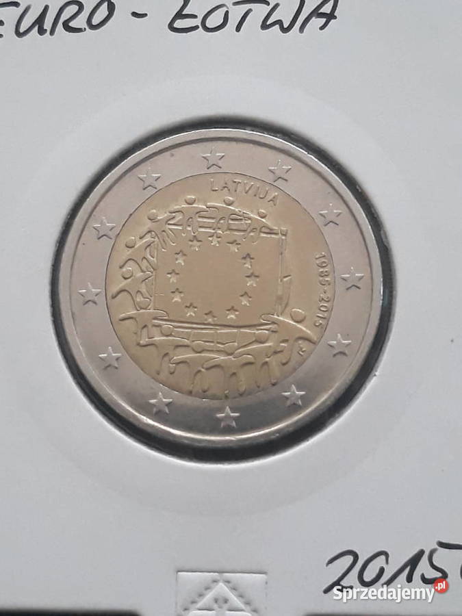 2 Euro Łotwa 2015 r 30 Lat Unii Europejskiej wielkopolskie