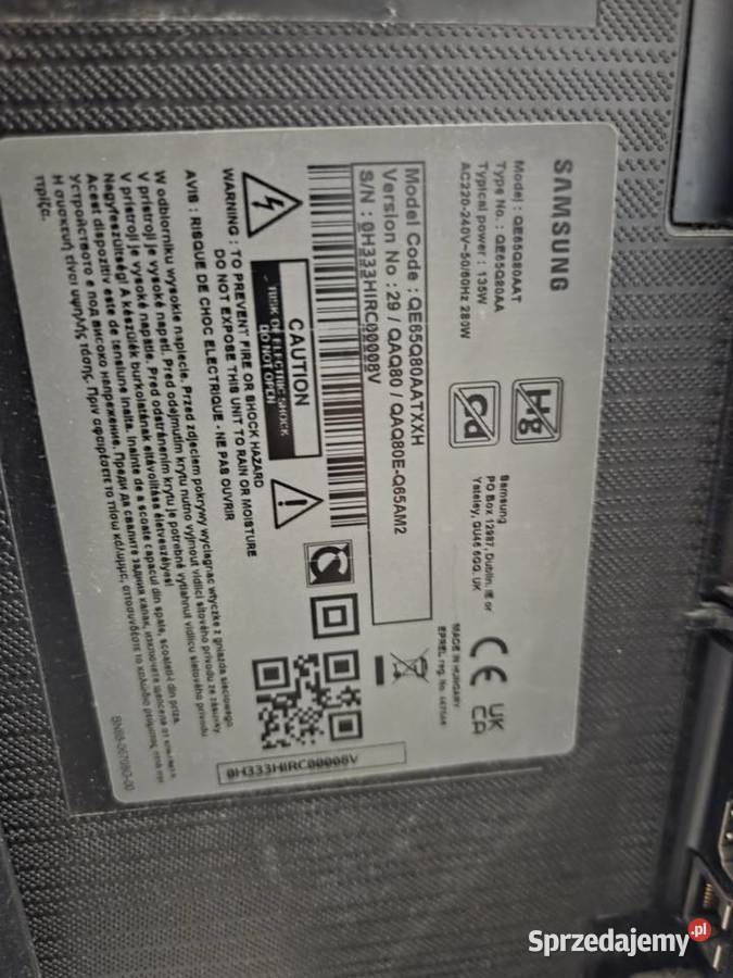 Samsung Qled 65 LCD Lębork sprzedam