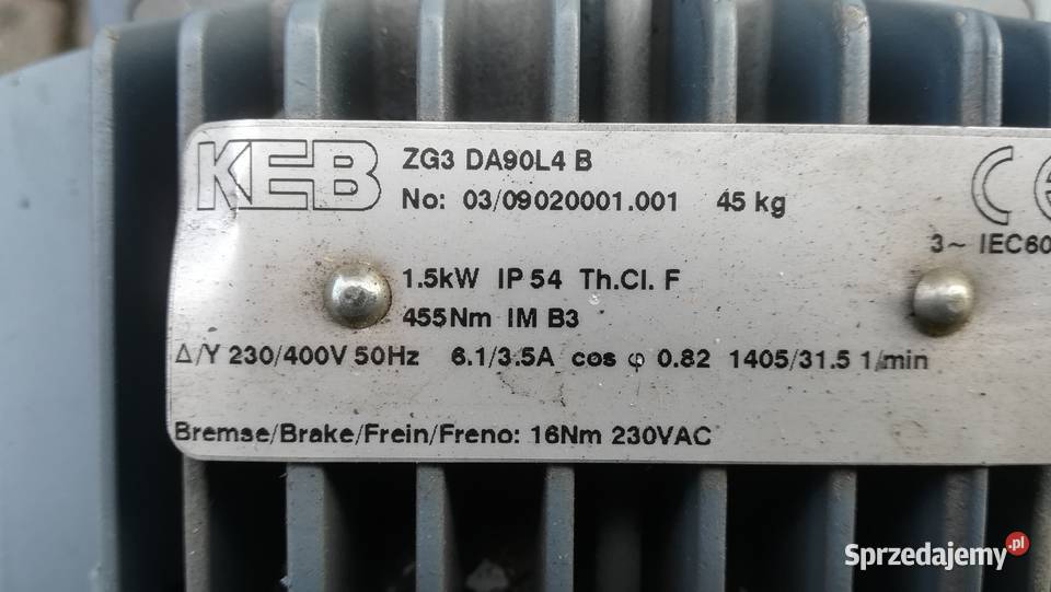 Motoreduktor 15 kW315 obr Leszno