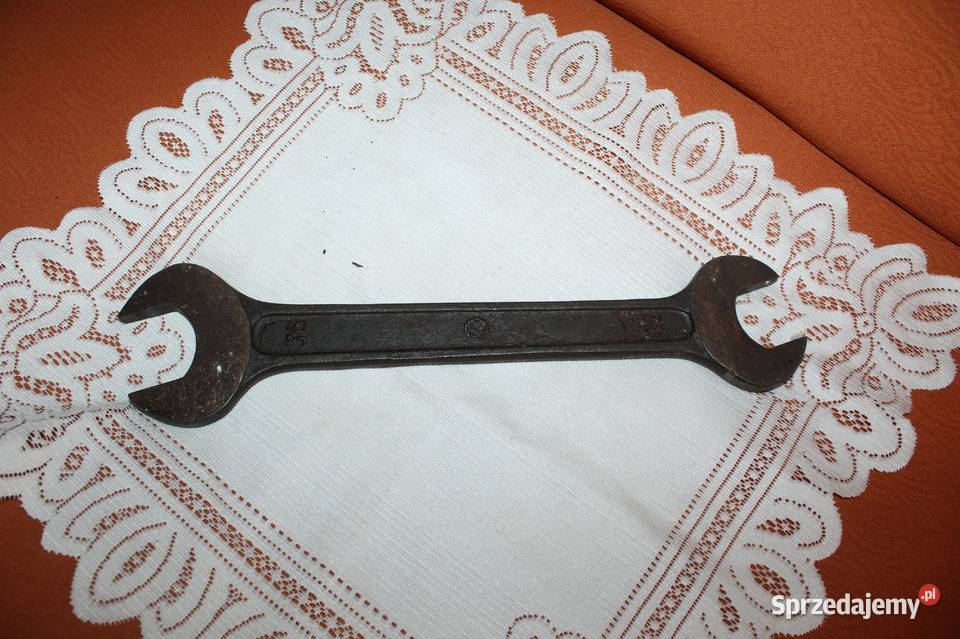 Klucz płaski dwustronny 30 x 36 mm czasy PRL Chorzów