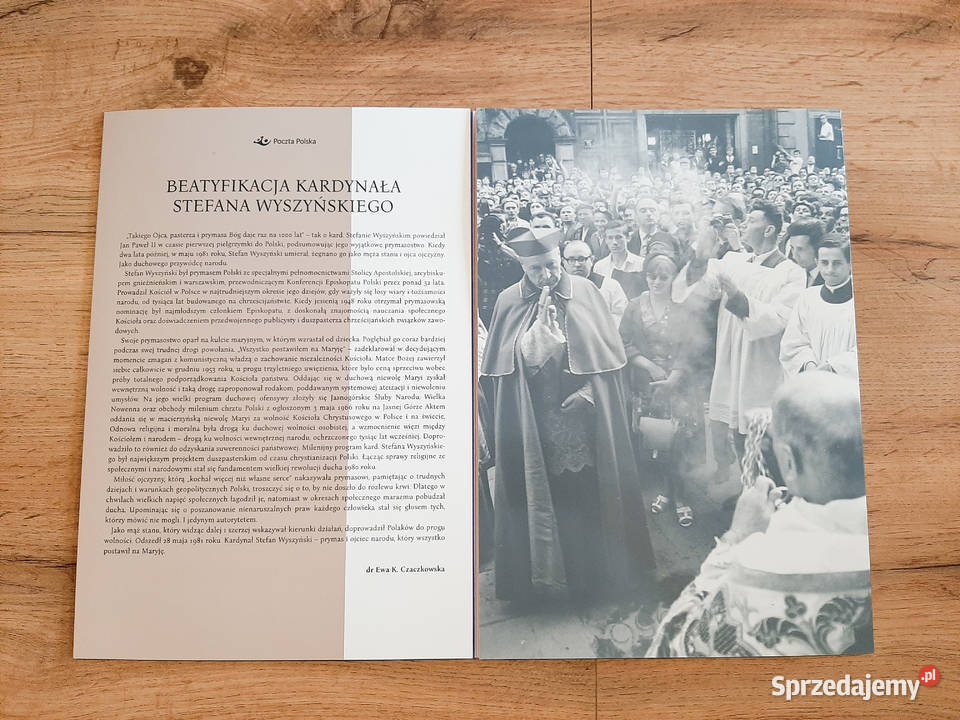 Folder Beatyfikacja Kardynała Stefana Warszawa sprzedam