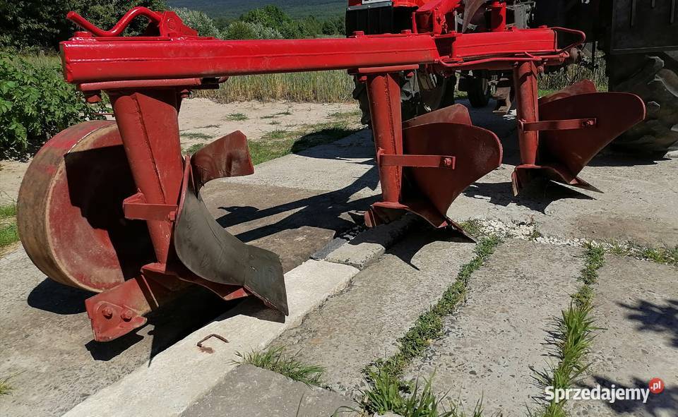 Pług 3 skibowy duży Unia Grudziądz U023 nieuszkodzony Masłów Drugi