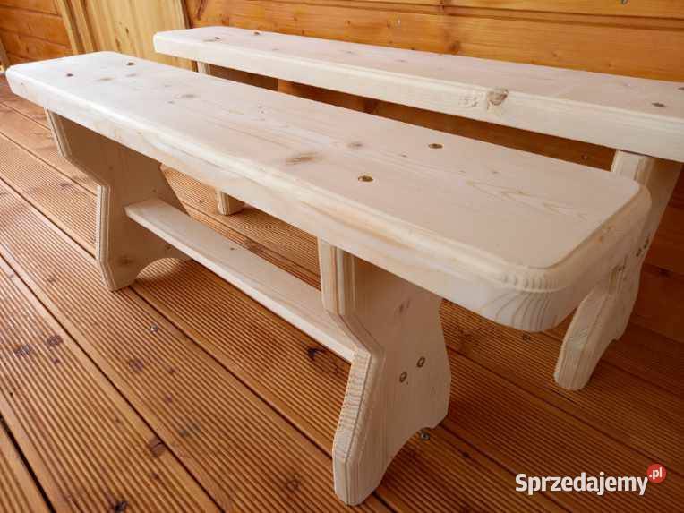 Ławka drewniana ogrodowa świerkowa Miechów
