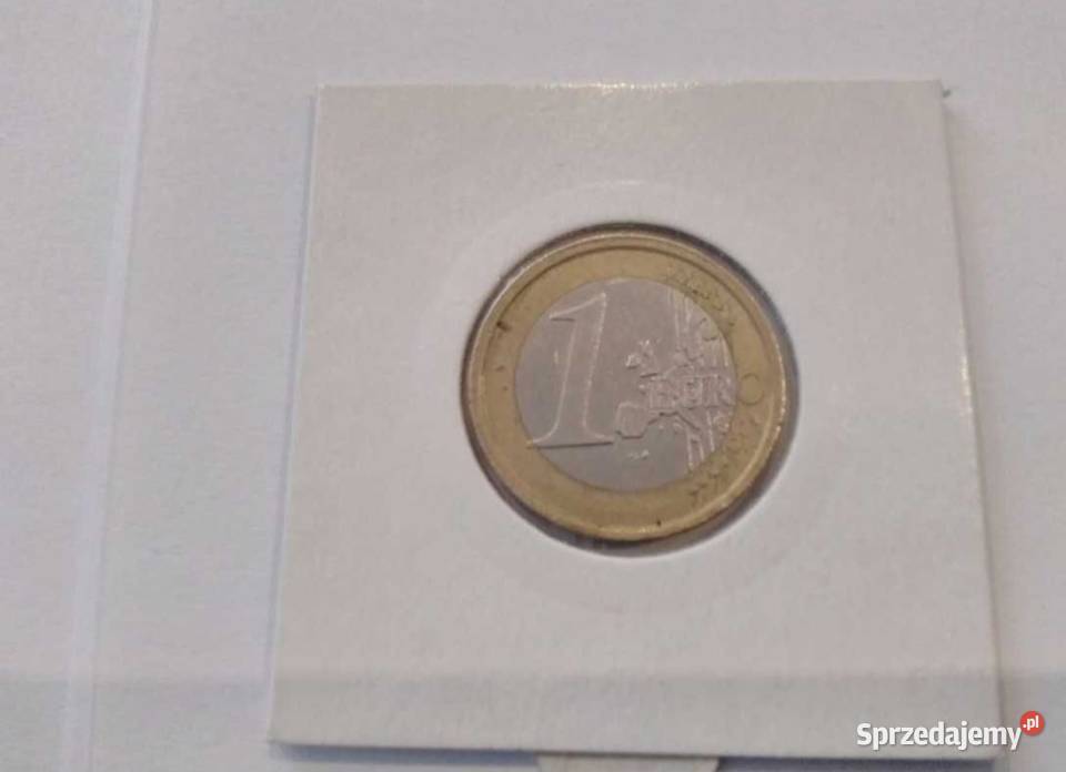 Moneta 1 Euro 2002 Italy Włochy Człowiek Numizmatyka Radom