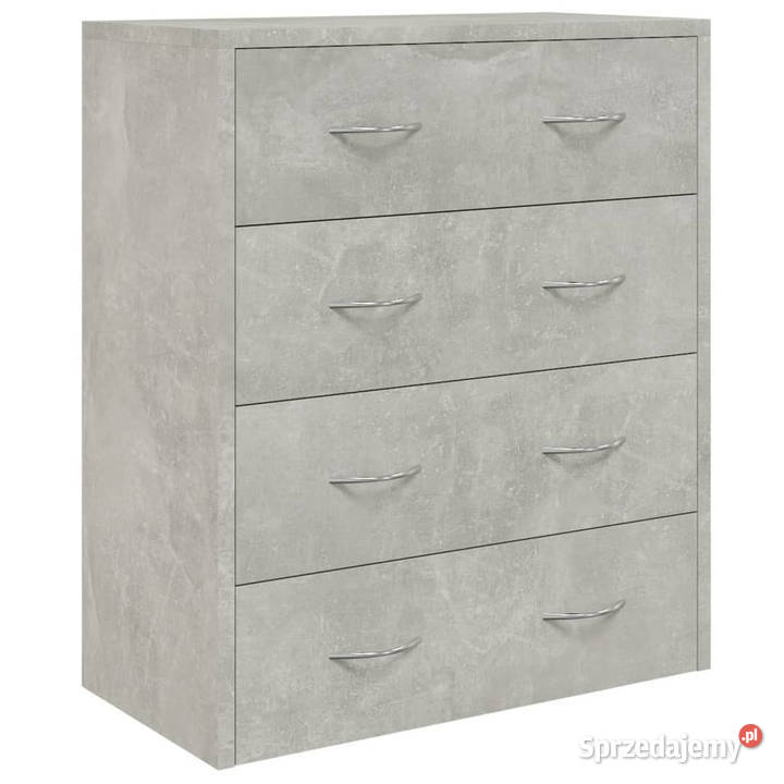 Komoda z 4 szufladami 60 x 305 x 71 szarość Warszawa sprzedam