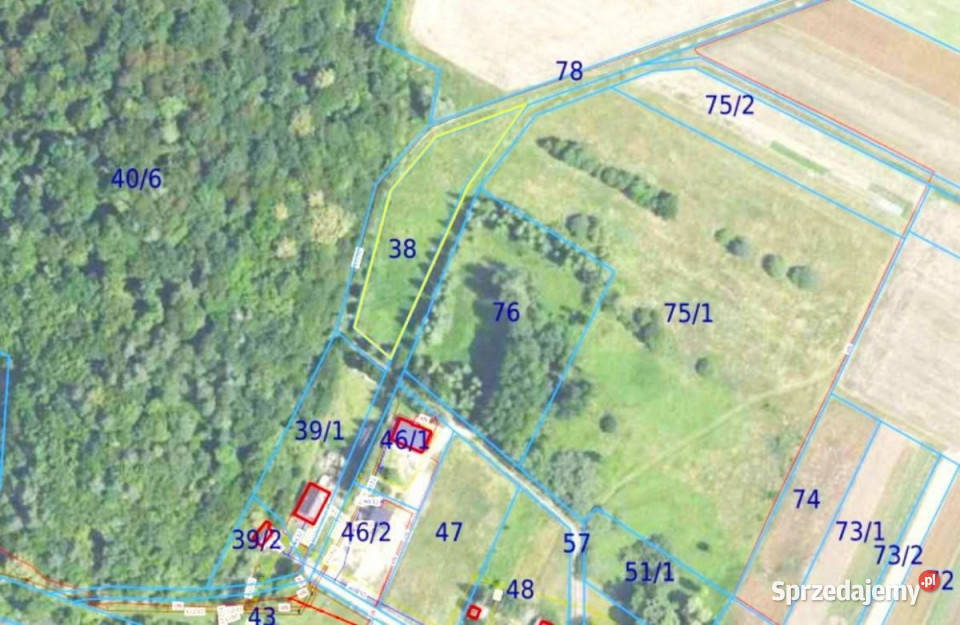 Grunt Tyrawa Solna 2405 metrów