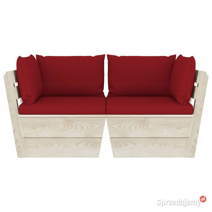 Ogrodowa sofa 2osobowa z palet z poduszkami mazowieckie Warszawa
