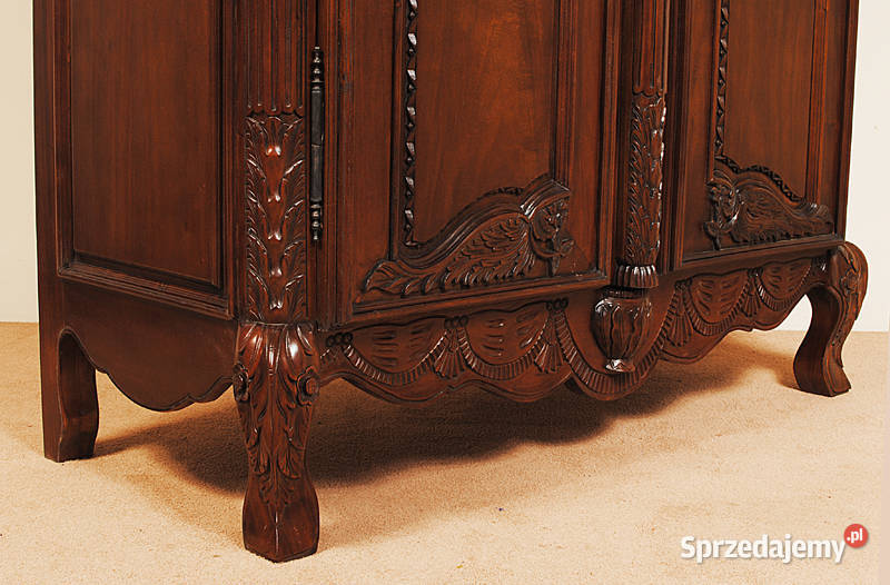 Nowa stylowa szafa garderoba rzeźbiona barok wielkopolskie Września