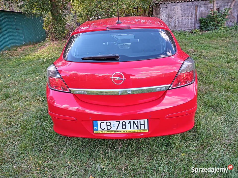 Opel Astra H GTC 2007 czerwony
