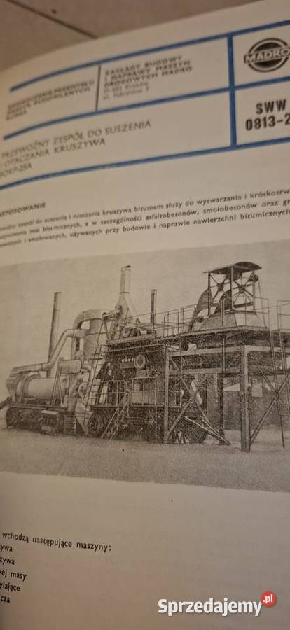 Katalog Maszyny i urządzenia do robót drogowych