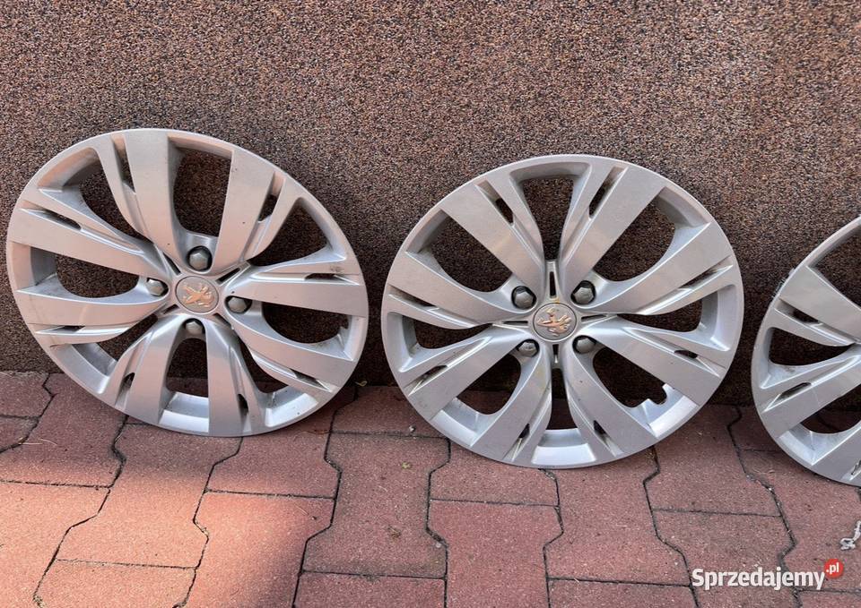 Oryginalne Kołpaki Peugeot 15 Komplet 4 OEM Kołpaki