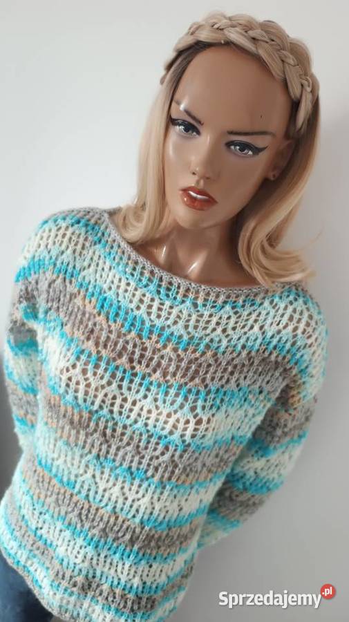 Sweterek ręcznie robiony na drutach Ostrów Wielkopolski