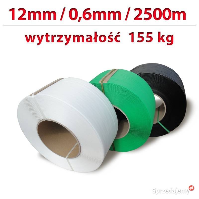 Taśma spinająca PP 12mm06mm2500m wytrz 155 Siedlce sprzedam