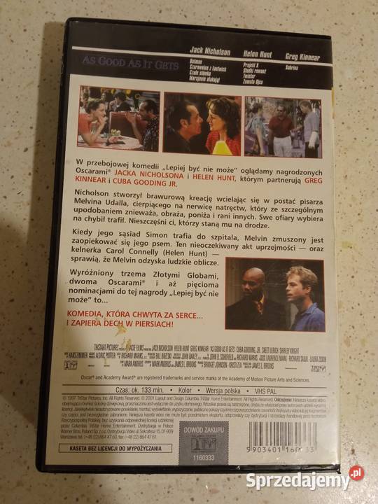 Lepiej być nie może VHS wersja POLSKA Kielce sprzedam