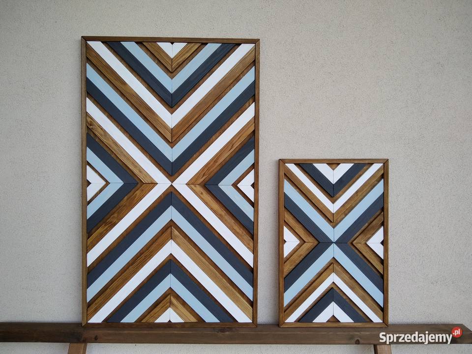 Obraz mozaika dekoracja drewno 89 x 54 sprzedam