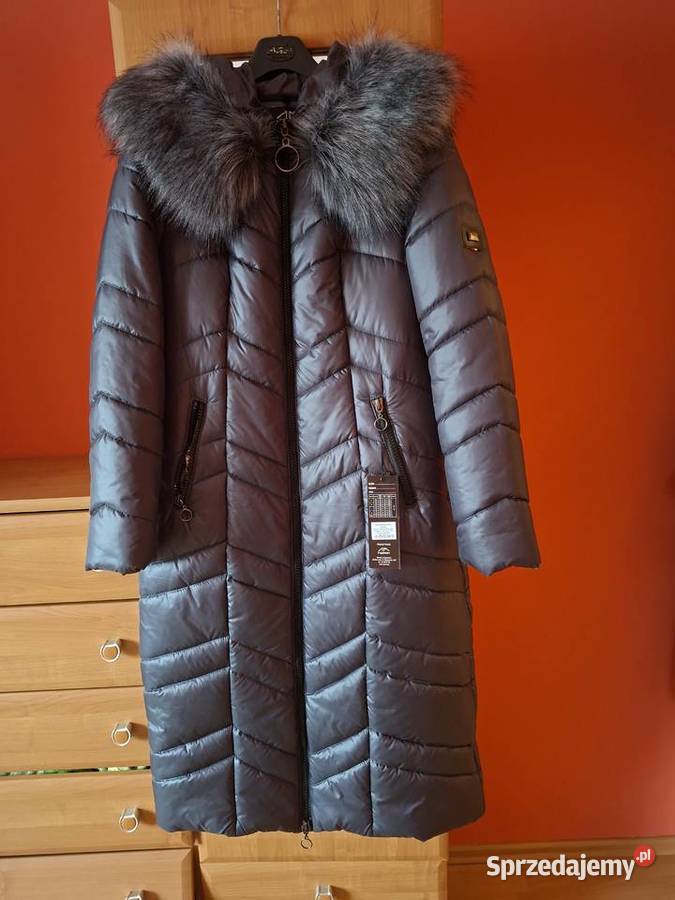 Pikowany dlugi płaszcz zimowy NOWY Ciechanów