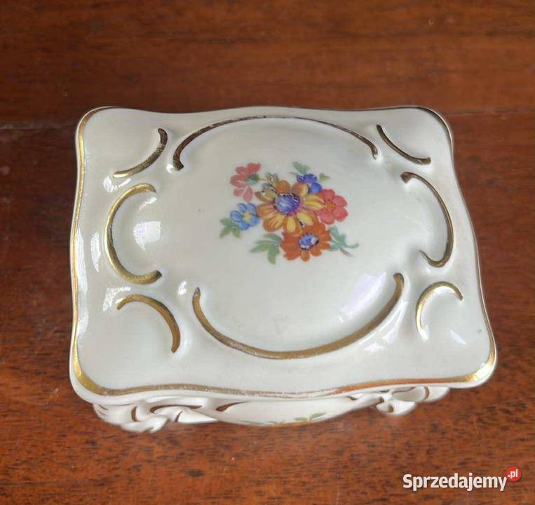 Puzderko Syg Gerold Tettau Porcelana ecru Gdańsk