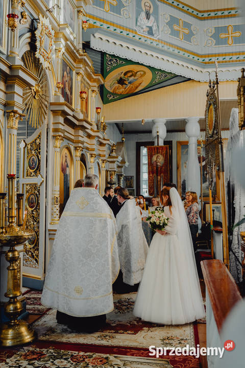 Przepiękna Suknia Ślubna 95cm podlaskie Białystok