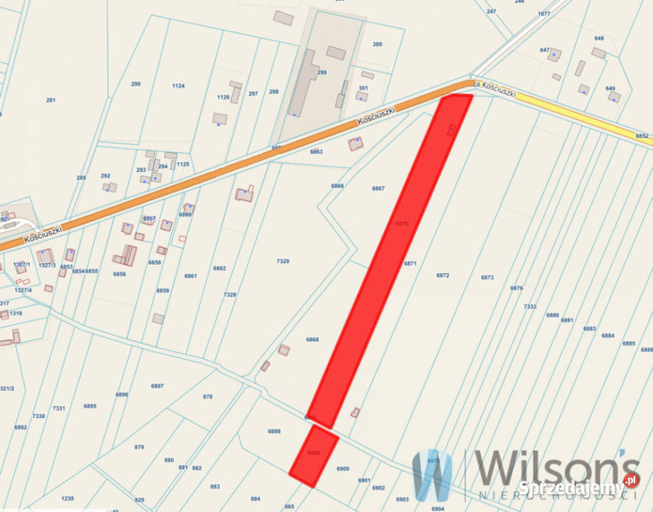 Dom wolnostojący Nowa Brzeźnica Kościuszki 100m