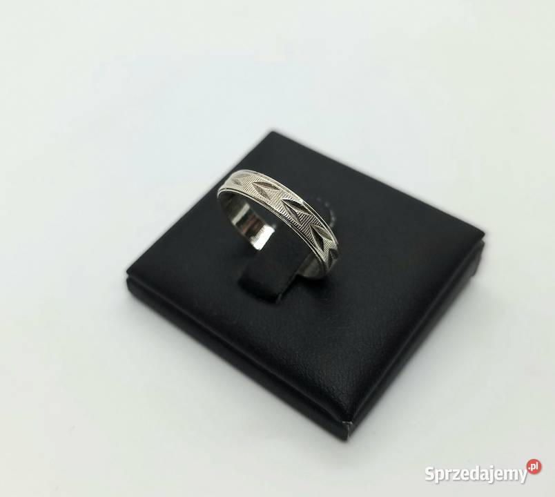 Srebrna obrączka próby 925 243g Rozmiar 18 Zegarki i Biżuteria Elbląg