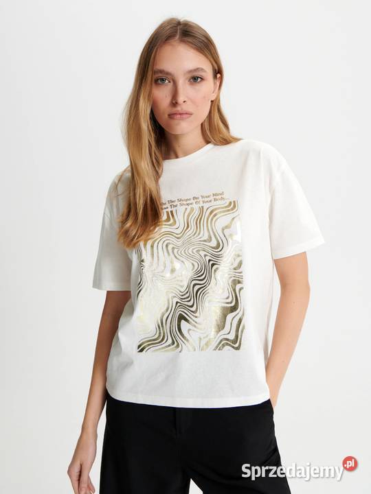 tshirt z nadrukiem Sinsay Olkusz